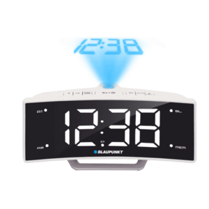 Radio cu ceas Blaupunkt CRP7WH, Proiector, USB (Alb) imagine