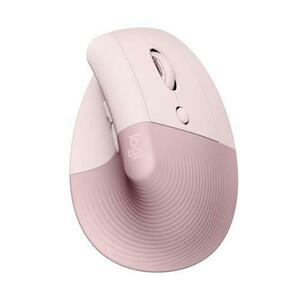 Mouse Wireless Logitech Lift Vertical Ergonomic, Bluetooth, 4000 DPI (Roz) imagine
