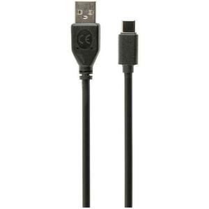 Cablu alimentare si date Gembird, USB 2.0 (T) la USB 2.0 Type-C (T), 1m, Negru, CCP-USB2-AMCM-1M imagine