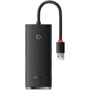 HUB Baseus Lite WKQX030201, Cablu USB 3.0, 2m (Negru) imagine