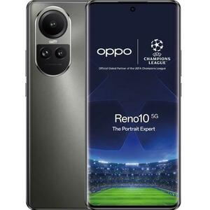 Telefon Mobil Oppo Reno10, Procesor Mediatek MT6877V Dimensity 7050, AMOLED touchscreen 6.7inch, 8GB RAM, 256GB Flash, Camera Tripla 64+32+8MP, Wi-Fi, 5G, Dual Sim, Android (Gri) imagine