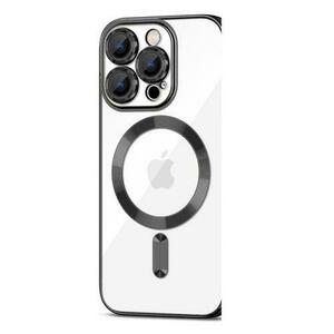 Husa Protectie Spate TECH-PROTECT MAGSHINE MagSafe compatibila cu iPhone 15 Pro (Negru) imagine
