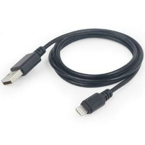 Cablu alimentare si date Gembird, USB 2.0 (T) la Lightning (T), 2m, Negru, CC-USB2-AMLM-2M imagine