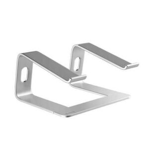 Suport ergonomic pentru laptop Crong, Aluminiu/Cauciuc, Argintiu imagine