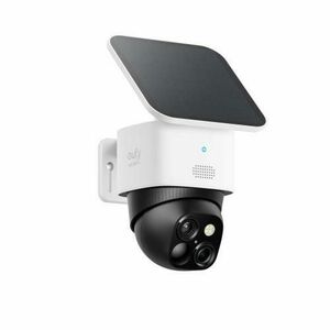 Camera Supraveghere Video Eufy SoloCam S340, Wireless, Panou Solar, Dual Camera, Pan and Tilt, Supraveghere 360, 2.4 GHz Wi-Fi (Alb) imagine