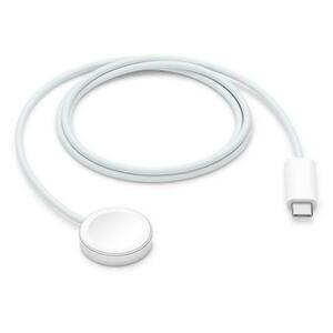 Incarcator Apple Watch Magnetic Fast Charger mlwj3zm/a, cablu USB-C, 1 m (Alb) imagine