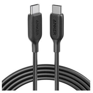 Cablu de date Anker PowerLine III A8853H11, 60W, USB-C - USB-C, 1.8 m (Negru) imagine