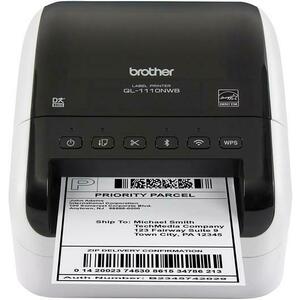Sistem de etichetare Brother QL-1110NWB, USB, Ethernet, Wi-Fi Bluetooth, AirPrint, 6MB imagine