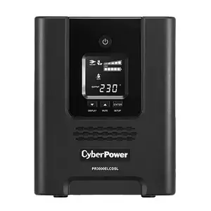 UPS Cyber Power PR3000ELCDSL, Tower, 3000 VA, 2700 W, AVR, LCD Display, Line Interactive imagine