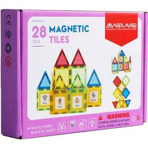 Set de constructie magnetic 3D - 28 piese imagine