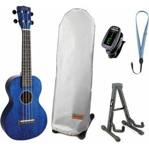 Mahalo MH2-TBU SET Trans Blue Ukulele concert imagine