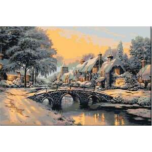 Zuty Picturi pe numere Podul peste râul înghețat imagine