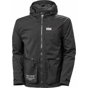 Helly Hansen Men's Move Hooded Rain Jacket Black L Jachetă imagine