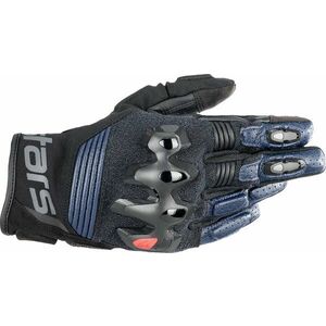 Alpinestars Halo Leather Gloves Dark Blue/Black S Mănuși de motocicletă imagine