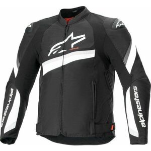 Alpinestars T-GP Plus V4 Jacket Black/White L Geacă textilă imagine