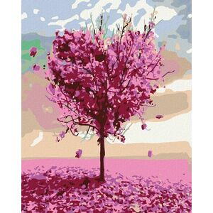 Zuty Pictura cu diamant Arborele inimii roz imagine