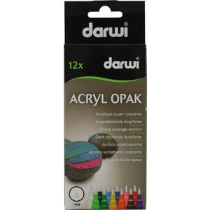 Darwi Acryl Opak Marker Set Set de markere acrilice Mix 12 x 3 ml imagine