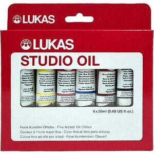 Lukas Studio Cardboard Box Set de vopsele de ulei 6 x 20 ml imagine