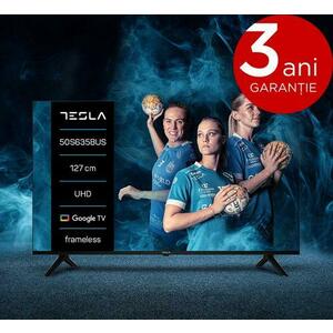 Televizor LED Tesla 127 cm (50inch) 50S635BUS, Ultra HD 4k, Smart TV, Frameless TV, WiFi, CI+ imagine