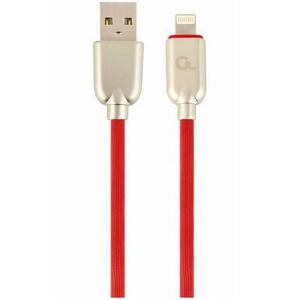 Cablu alimentare si date Gembird CC-USB2R-AMLM-2M-R, USB 2.0 (T) la Lightning (T), 2m, Rosu imagine