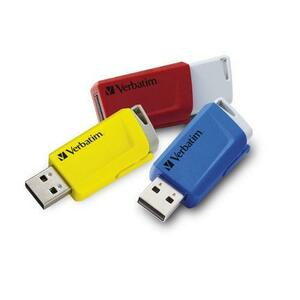 Stick USB Verbatim Store 'n' Click, 16 GB, USB 3.2, 3 buc.(Rosu/Galben/Albastru) imagine