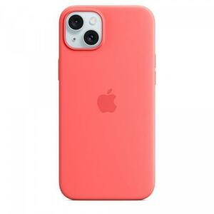 Husa protectie spate Apple Silicone Case MagSafe pentru Apple iPhone 15 Plus (Rosu) imagine