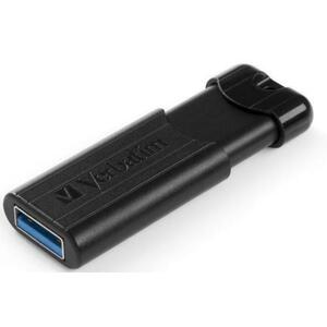 Stick USB Verbatim Pinstripe, USB 3.0, 64GB (Negru) imagine