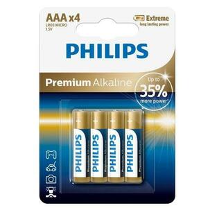 Baterii Philips Premium Alkaline AAA 4-blister imagine