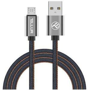 Cablu de date Tellur TLL155371 Micro USB, 1m (Albastru) imagine