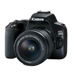 Aparat Foto D-SLR Canon EOS 250D, 24.1 MP, Ecran 3inch LCD, Filmare 4k + EF-S 18-55 mm DC III KIT (Negru) imagine
