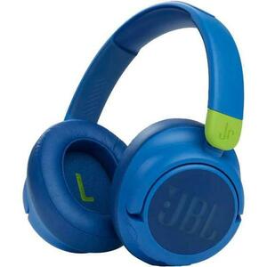 Casti Stereo JBL JR460NC, pentru copii, Bluetooth, Active Noise Cancelling, Microfon (Albastru) imagine