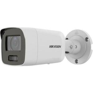 Camera supraveghere video IP Bullet Hikvision DS-2CD2087G2-LU2C, 8MP, Lentila 2.8mm, IR 40m, ColorVu imagine