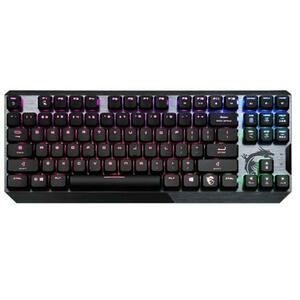 Tastatura Gaming Mecanica MSI VIGOR GK50 LOW PROFILE TKL, iluminare RGB, US Layout, USB (Negru) imagine