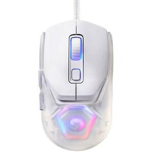 Mouse Gaming Marvo Fit Lite G1, 12000 dpi, USB, iluminare RGB (Alb) imagine