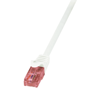 Cablu patch cord UTP LOGILINK Cat6, LSZH, cupru, 2 m, alb, AWG26 imagine