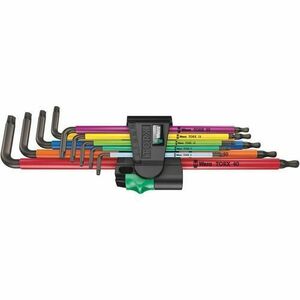 Set chei imbus TORX multicolore cu bila, WERA Torx L-Key, T8-T40 9 piese imagine