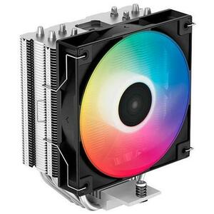 Cooler CPU Deepcool AG400 ARGB, iluminare ARGB, 1x120 mm, 2000 rpm, PWM (Negru/Argintiu) imagine