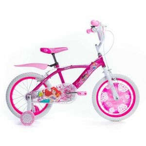 Bicicleta pentru copii Huffy Disney Princess, roti 16'' (Roz) imagine