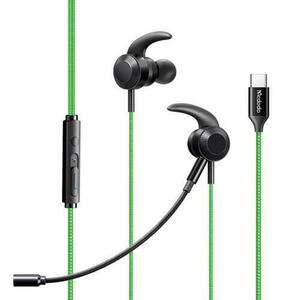 Casti Stereo In-Ear Mcdodo HP-1341 Digital Gaming, USB Type-C, Microfon (Verde) imagine