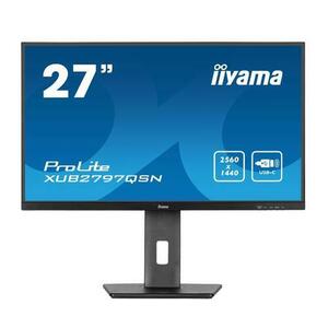 Monitor IPS LED Iiyama 27inch XUB2797QSN-B1, QHD (2560 x 1440), HDMI, DisplayPort, Boxe, Pivot, 100 Hz, 1 ms (Negru) imagine
