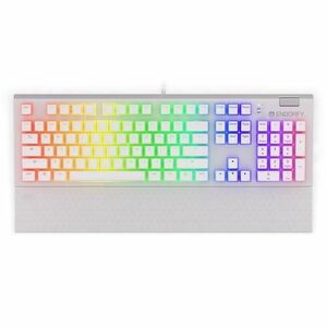 Tastatura Gaming Mecanica ENDORFY Omnis Pudding Onyx. iluminare RGB, Cu fir, Layout US, Kailh Red Switch (Alb) imagine