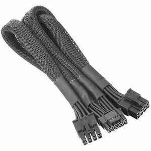 Cablu splitter pentru placa video Thermaltake AC-063-CN1NAN-A1, 8-pin ATX Tata la 12+4-pin PCI-E Gen 5 Tata (Negru) imagine