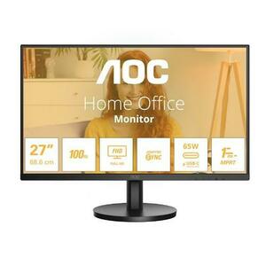 Monitor IPS LED AOC 27inch 27B3CA2, Full HD (1920 x 1080), HDMI, Boxe, 100 Hz, 1 ms (Negru) imagine