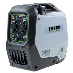 Generator invertor ProCraft IGP25, 4 Timpi, Monocilindric, Cu racire fortata cu aer, Capacitate 1800 W (Gri/Negru) imagine
