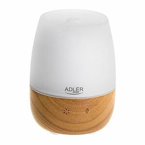 Difuzor de arome cu ultrasunete Adler AD 7967, 130 ml, lumina ambientala 7 culori (Maro/Alb) imagine