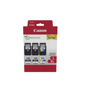 Pachet cartuse cerneala Canon Multipack 5224B017AA, 2x PG-540L Negru, 1x CL-541XL Color imagine