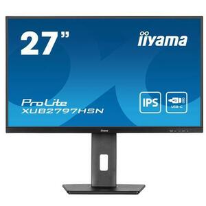 Monitor IPS LED Iiyama 27inch XUB2797HSN-B1, Full HD (1920 x 1080), HDMI, DisplayPort, Boxe, Pivot, 100 Hz, 1 ms (Negru) imagine