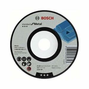 Discul de degrosare Bosch 2608603182, 125 mm diametru, 6 mm grosime imagine