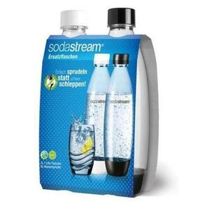 Set sticle SodaStream Fuse Duopack, 1l, PET (Negru/Alb) imagine