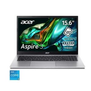 Laptop Acer Aspire 3 A315-59 cu procesor Intel® Core™ i5-1235U pana la 4.4 GHz, 15.6inch, Full HD, 16GB DDR4, 512GB SSD, Intel® Iris® Xe Graphics, No OS, Pure Silver imagine